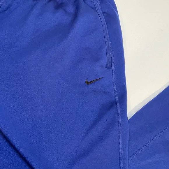 Nike Therma-Fit Royal Blue Joggers, Draw String, Soft Fleece Inside - Picture 5 of 12